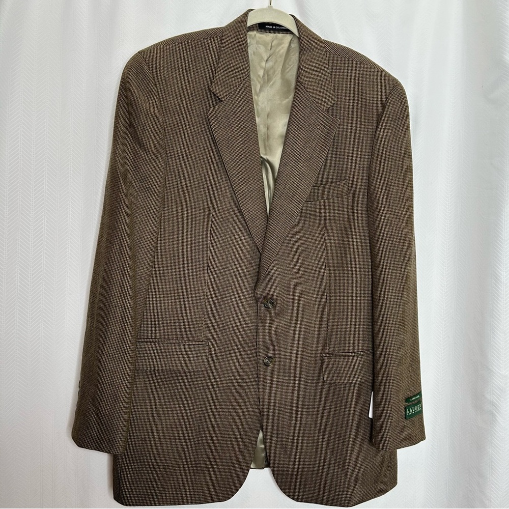 Lauren Ralph Lauren brown lambs wool blazer